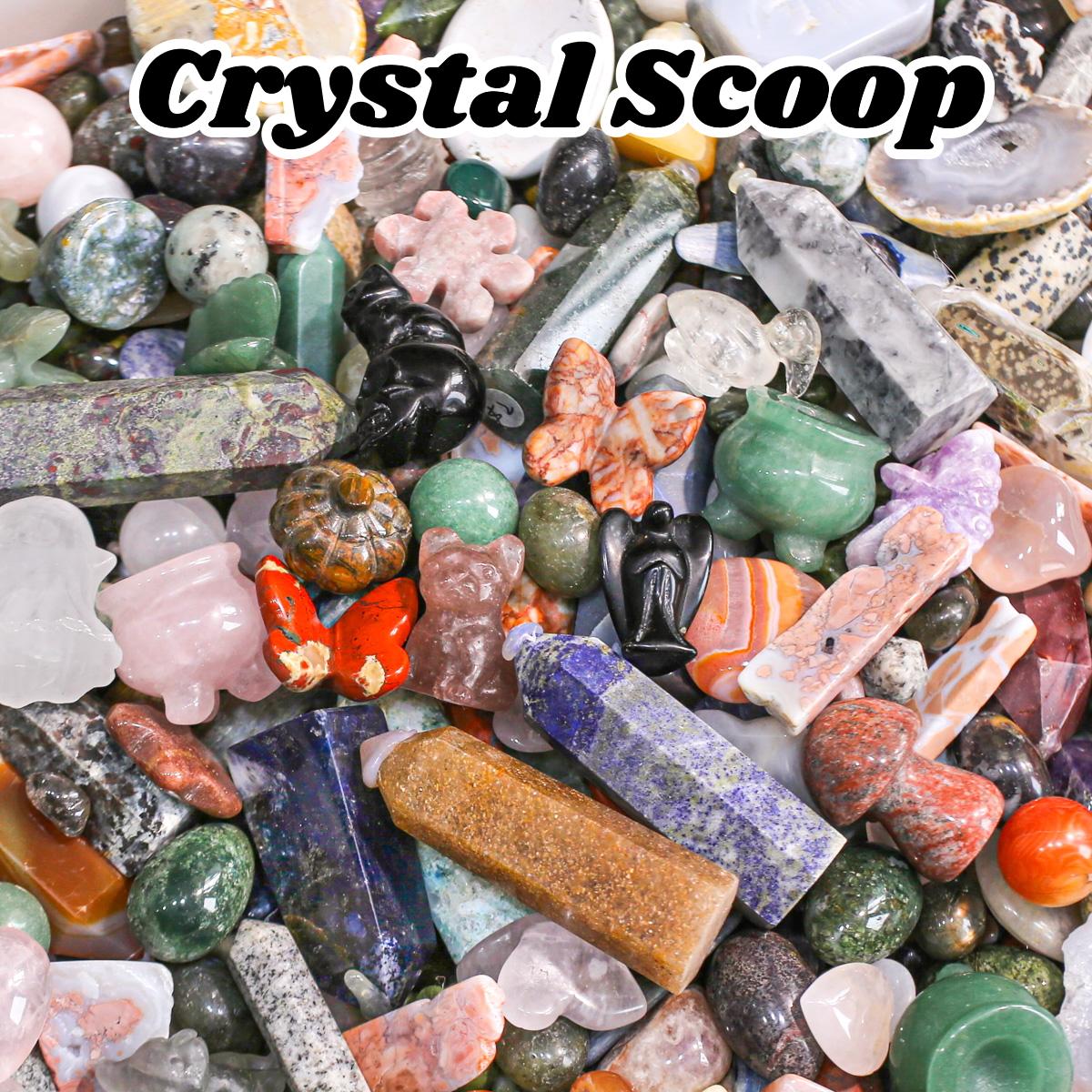 【SG Live】Higher Crystal Carving Confetti Set Crystal Scoop ( Towers, spheres, carvings,bracelets, pendants,tumbles, chips )